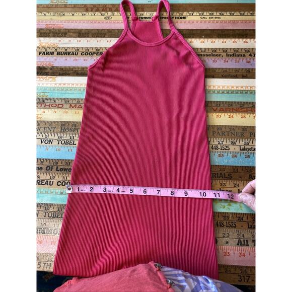 Free People Movement Happiness Runs Ribbed One Piece Bodysuit Pink XS/S - Picture 10 of 12